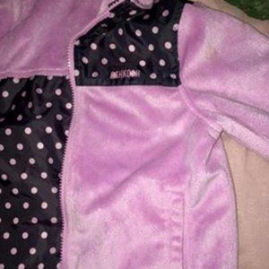 OshKosh Reversible Pink and Pink Polka dot jacket